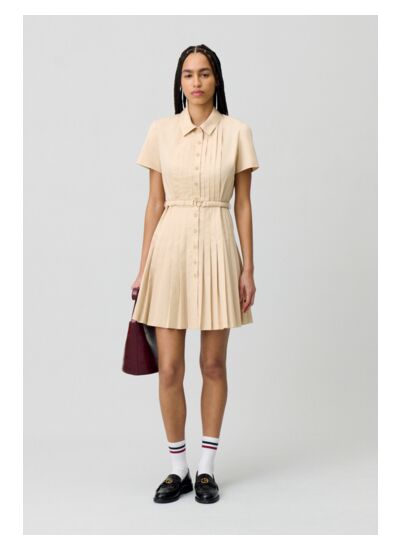 Robe courte boutonnée