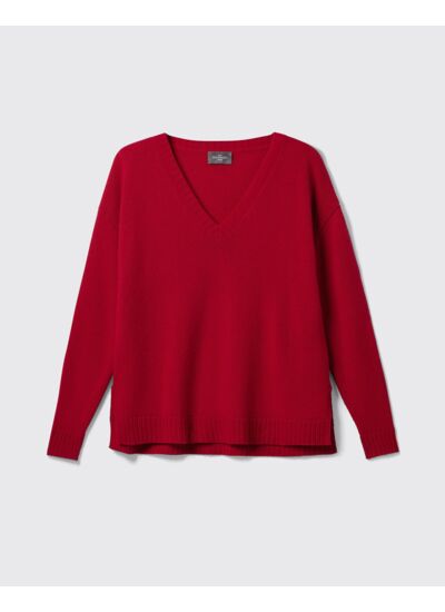 Pull col V ample - Femme - GARNET