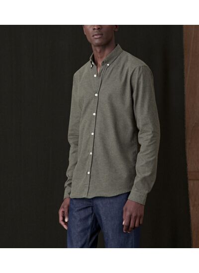 Chemise en flanelle College Dark Taupe