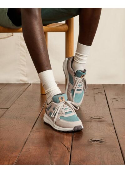 Running beiges & bleu clair