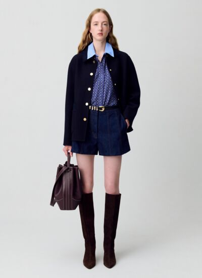 Claudie pierlot Short court denim brut
