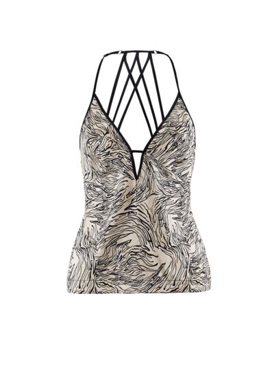 Top à fines bretelles Smocky Night