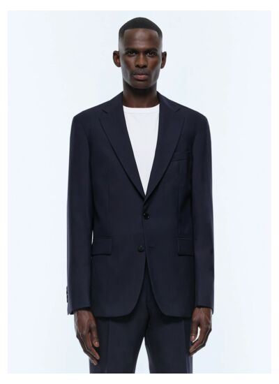 Veste droite en laine certifiée