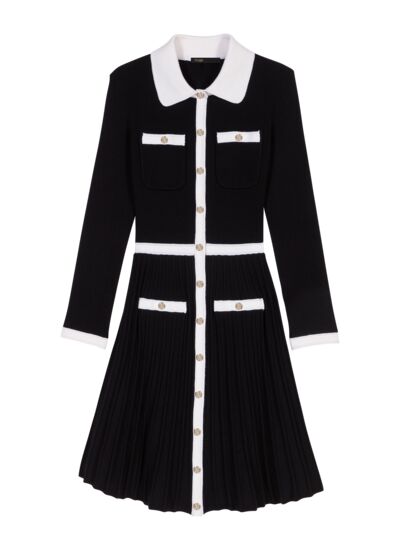 Robe courte en maille
