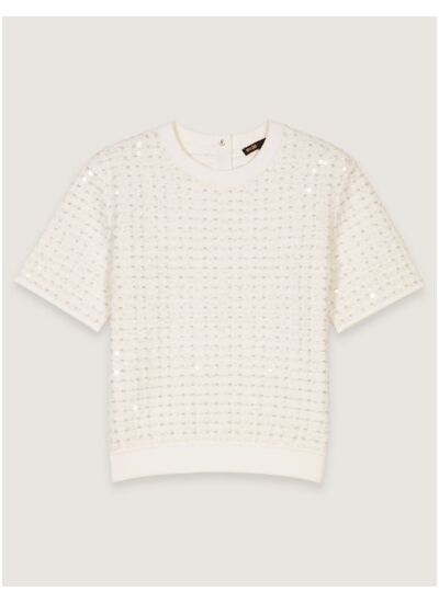 Pull à manches courtes en maille