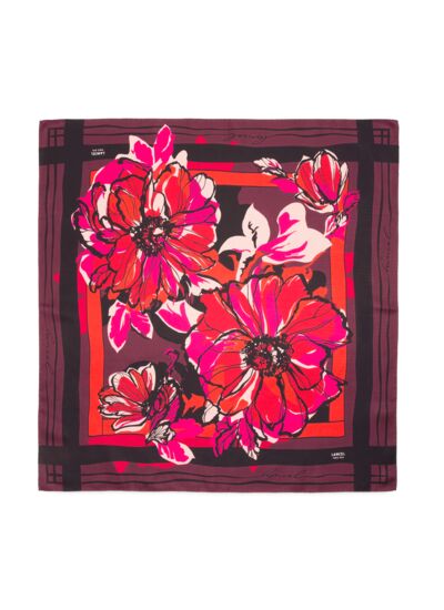 Motif Fleurs d'Automne - Carré - Grand modèle - Multico Cassis