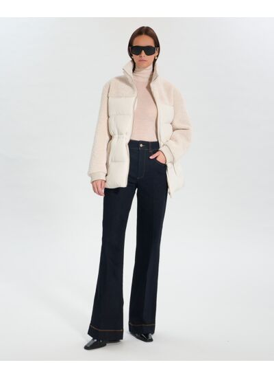 Manteau Melisse Ecru en Polyester