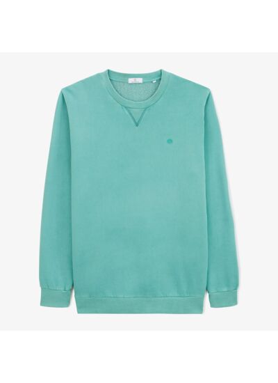 Sweat col rond Sam bleu canard