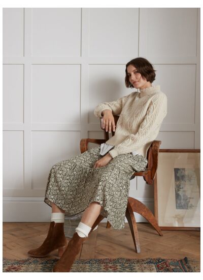 PULL TORSADE COL F
