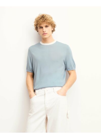 Pull Col Rond Contraste