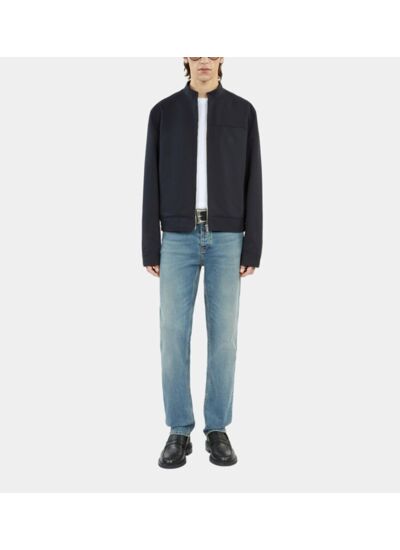 Blouson Worker Bleu Marine Homme