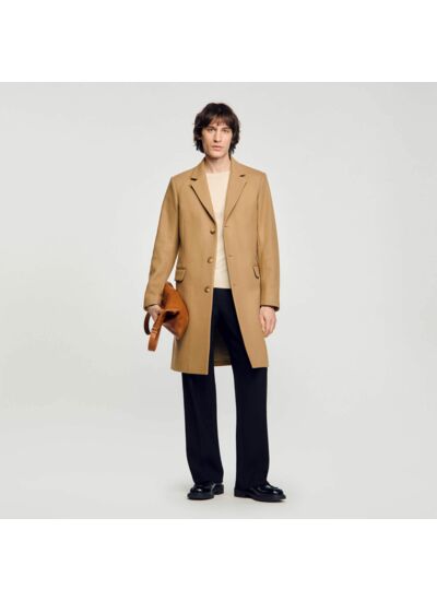 Manteau en drap de laine