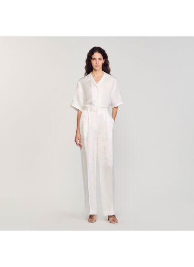 Pantalon à jacquard à noeuds