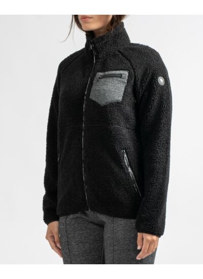 Veste sherpa zippée