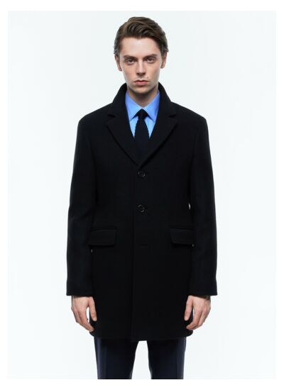 Manteau en laine et cachemire