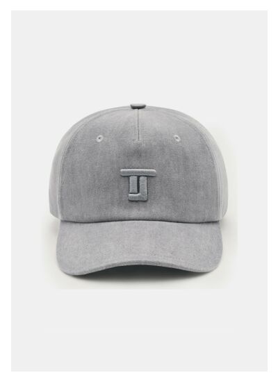 Casquette Carole-grise en denim