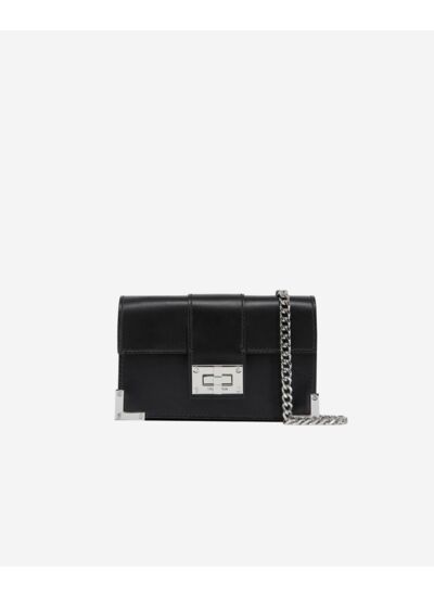 Pochette Emily Small En Cuir Lisse Noir
