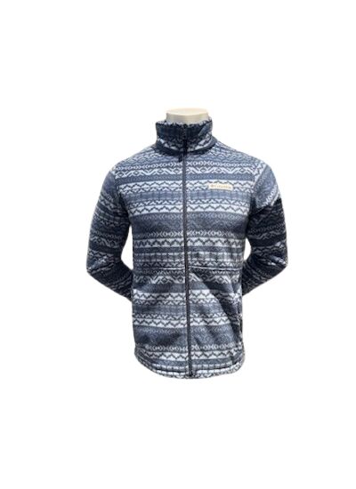 Granite Mountain Printed Fleece Jacket Bleu