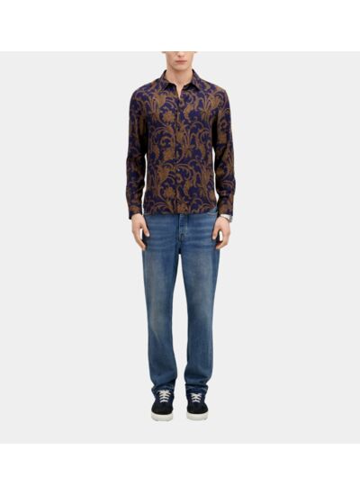 Chemise A Manches Longues Col Classique Homme