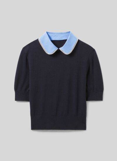 Claudie pierlot Top maille fine col