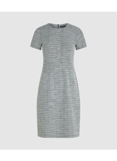 KNIT BOUCLE MINI DRESS