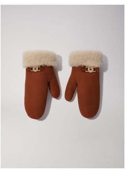 Mouffles en peau lainée