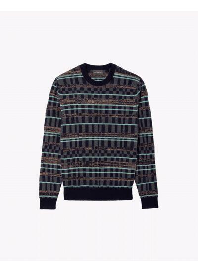 Ras de cou damier - Homme - MENTHE GLACEE