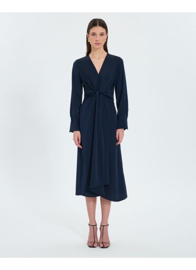 Robe longue satinée nocturne