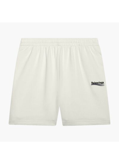 Balenciaga Sweatshorts - Political Campaign - Cream