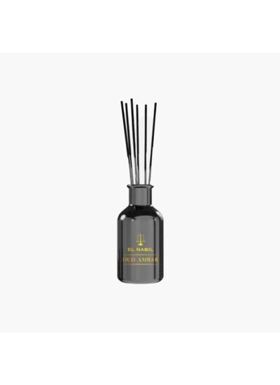 El Nabil Parfum d'ambiance avec bâtonnets Oud Ambar 125ml