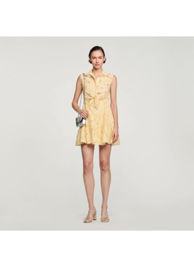 Robe courte brodée