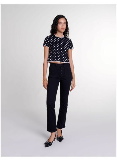 Top en maille jacquard