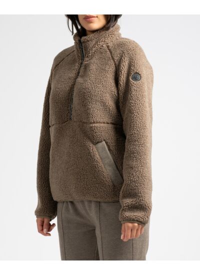 Sweat sherpa col montant