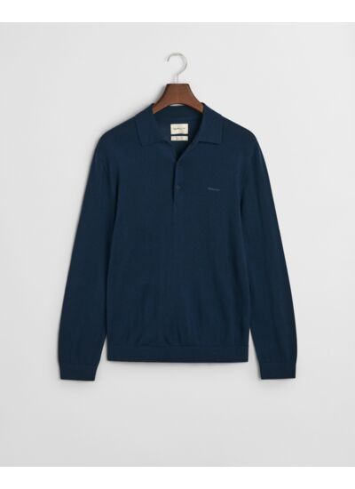 Extra Fine Merino Wool Polo Sweater