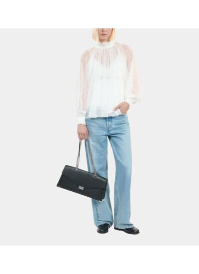 Top Avec Fronces Écru Femme