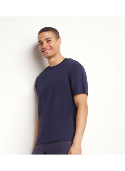 T-shirt de sport homme thermorégulateur en jersey Bleu Nuit Dim Move