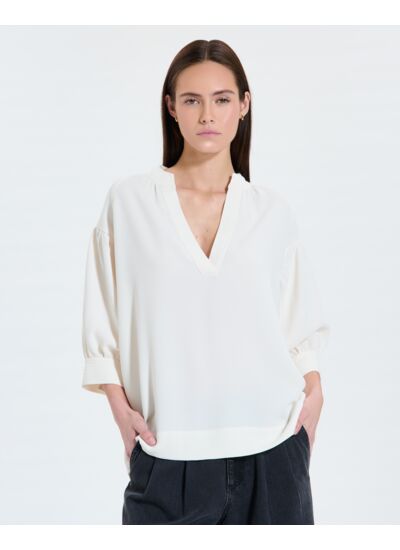 Chemise fluide écrue