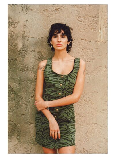 Robe droite en jeans ZERANA