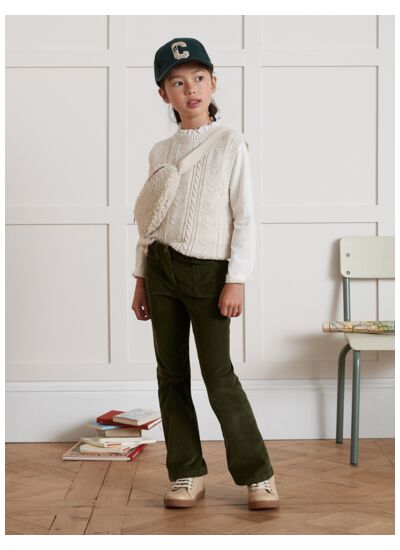 PANTALON FLARE VELOURS