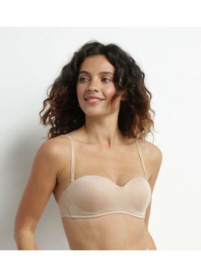 Soutien-gorge bandeau sans armatures new skin InvisiFree de Dim