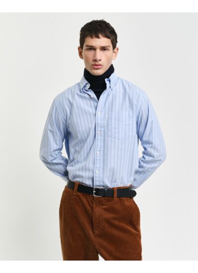 Regular Fit Striped Archive Oxford