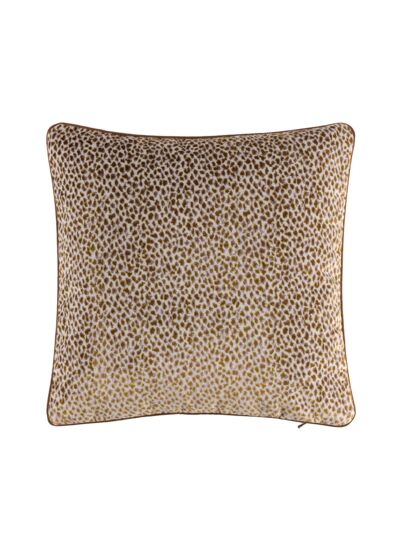 Yves Delorme - Housse de coussin en velours beige, Zénaïde