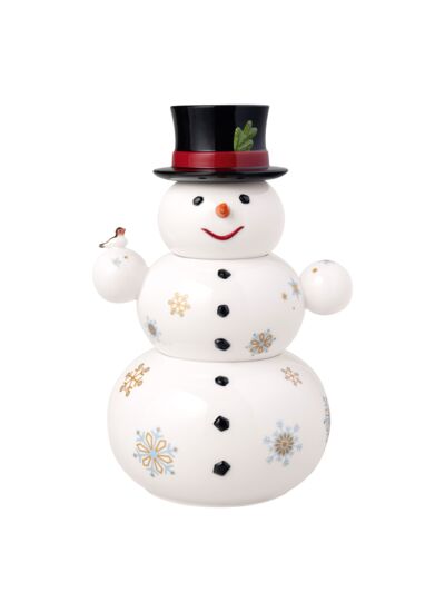 Christmas Toys Memory boîte bonhomme de neige 8 x 8 x 15 cm