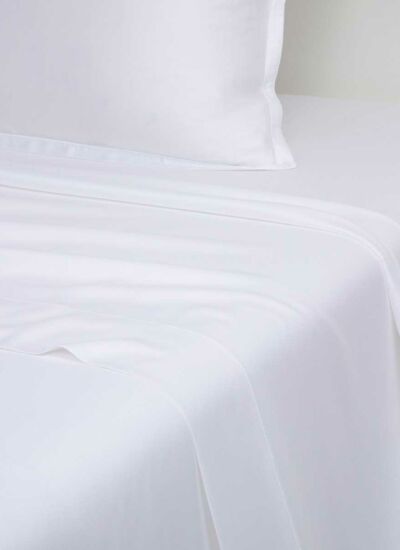 Kenzo - Drap plat en satin beige, Kz Iconic