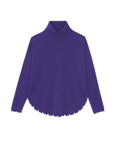 Pull Mavis Pull Cachemire Col Roulé Liquette, 2 fils