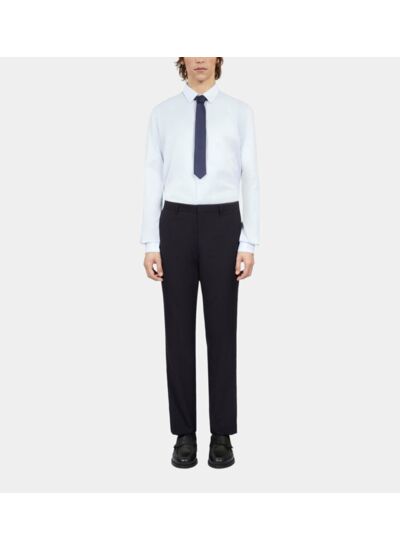 Pantalon De Costume Bleu Marine En Laine Homme