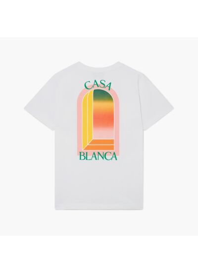 Casablanca T-Shirt Gradient L'Arche Blanc