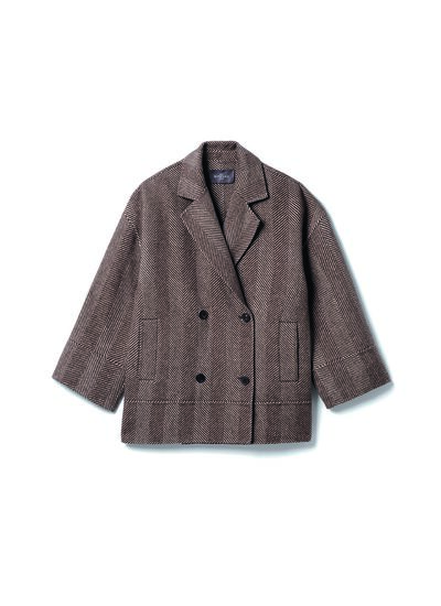 Manteau croisé à chevrons - Femme - CHALET