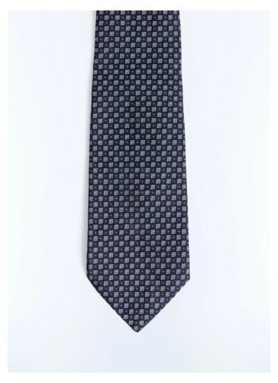 Cravate en Jacquard de soie à fleurs