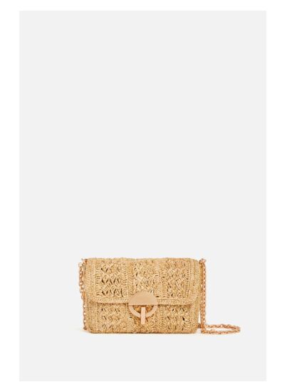 Sac nano Moon en raphia et lurex Printemps Eté 2022